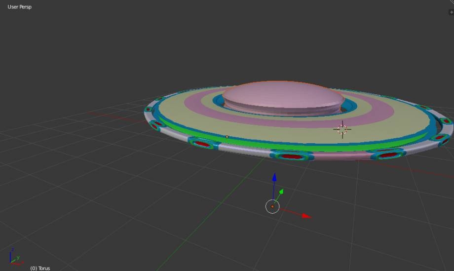 UFO飞碟模型 - zbrush